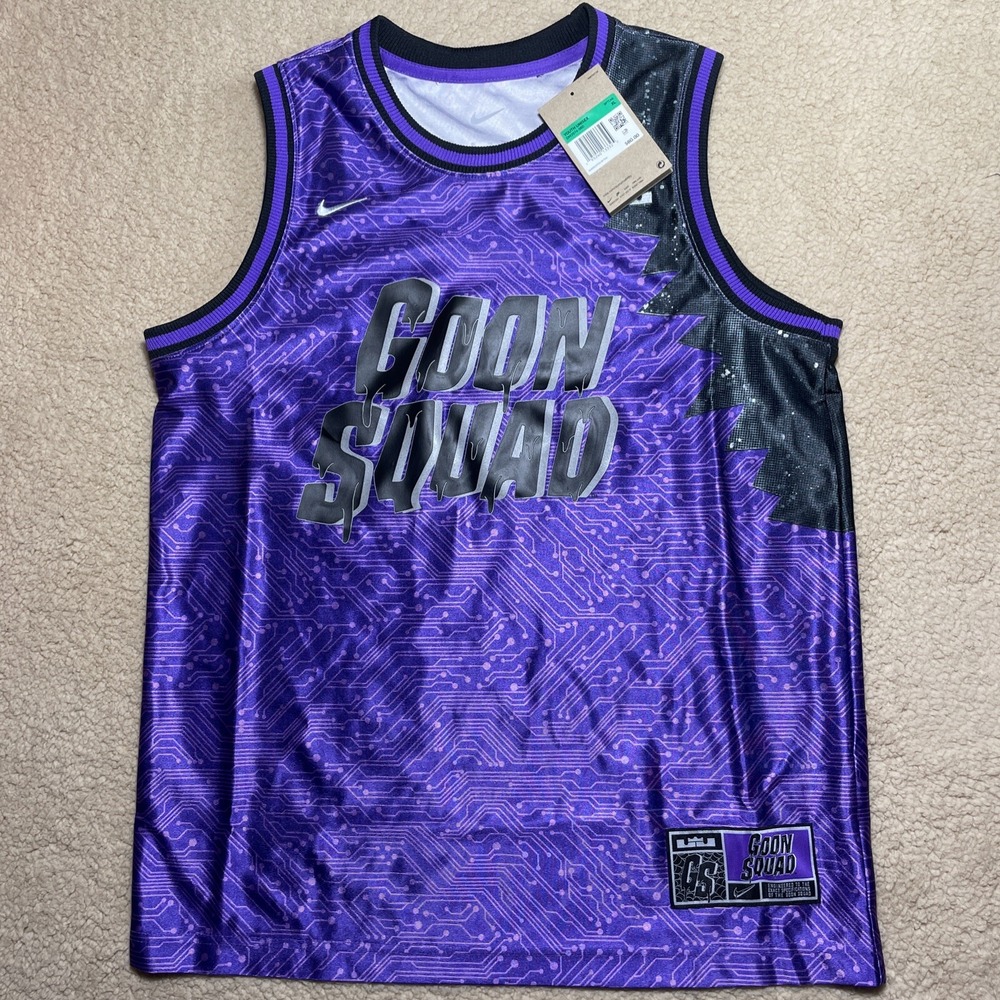 Nike Lebron X Space Jam 'Goon Squad'‎ DM2974-560 Kids Jersey NWT Dri-fit XL